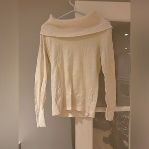 Banana Republic Cream/White Long Sleeve Sweater